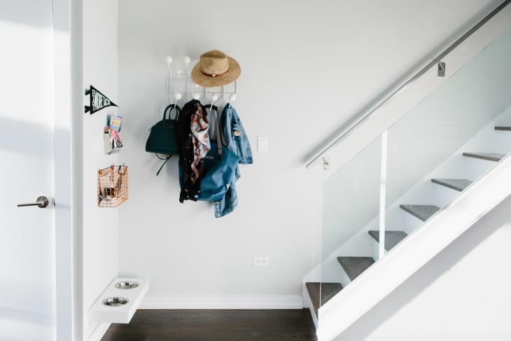 Coat hooks hotsell on stairs